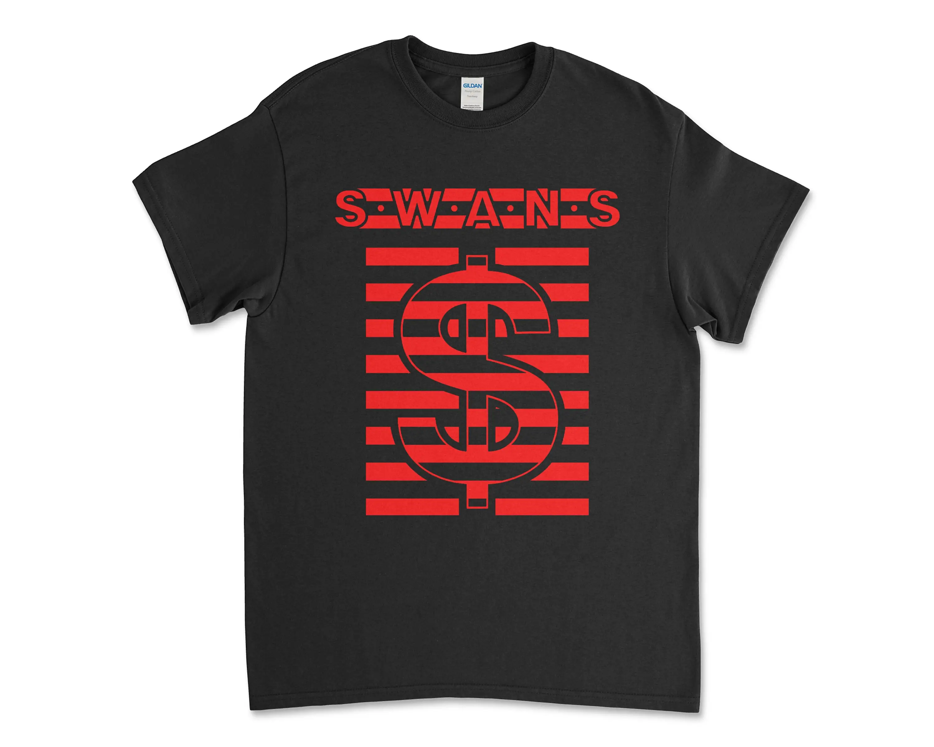 

Футболка с надписью Swans Holy Money