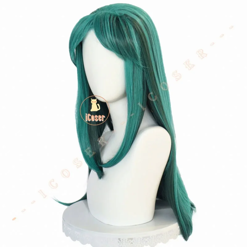 Anime urusei yatsura lum invader cosplay perücke grün langes haar ataru moroboshi zubehör halloween party für frauen mädchen requisiten