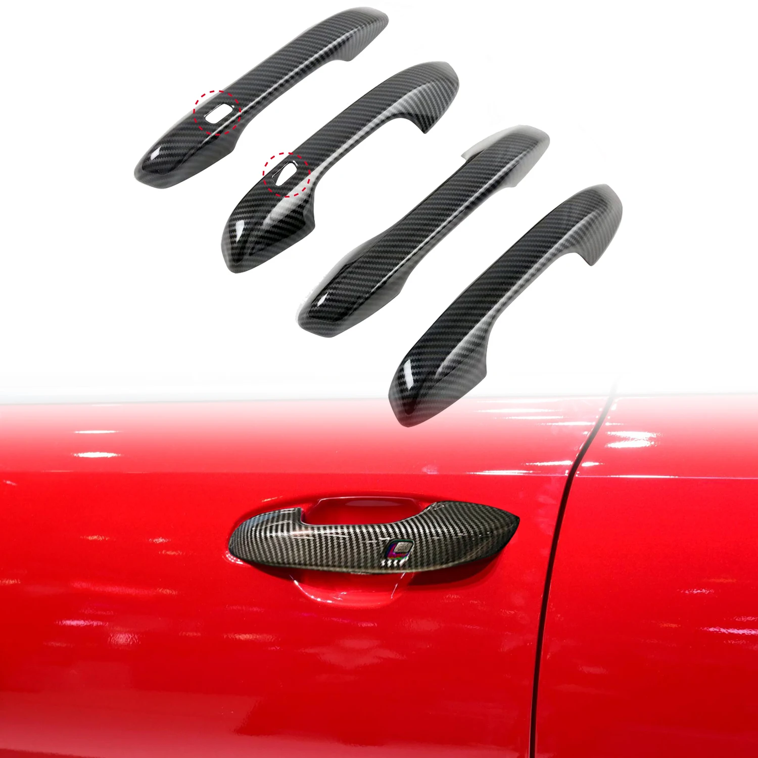 

Car Accessories For Kia Sorento MQ4 2021 2022 2023 2024 ABS Exterior Door Handles Cover Trim 4pcs