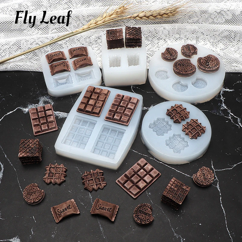 Hot Sales Variety of DIY Cream Biscuit Silicone Mould Cake Decoration Waffle Chocolate Mold Hand Made Dessert Baking Kitchen