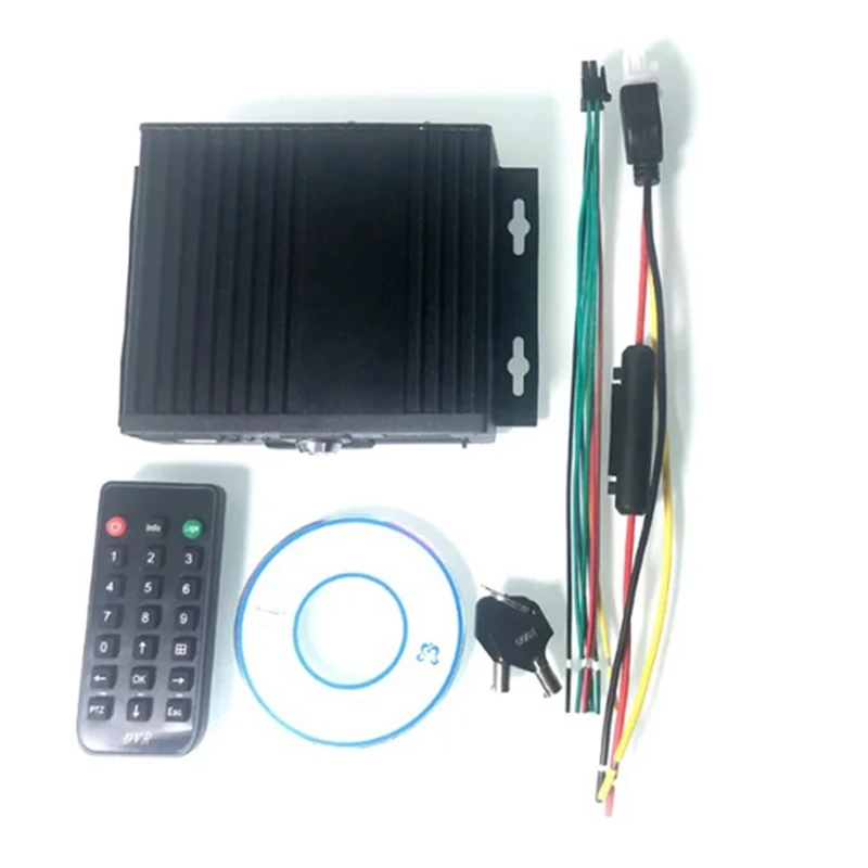 Vehicle-Mounted Mobile Hard Disk Video Recorder HD 1080P 4-Channel Monitoring Supports 512GB SD Suitable For Buses Easy To Use