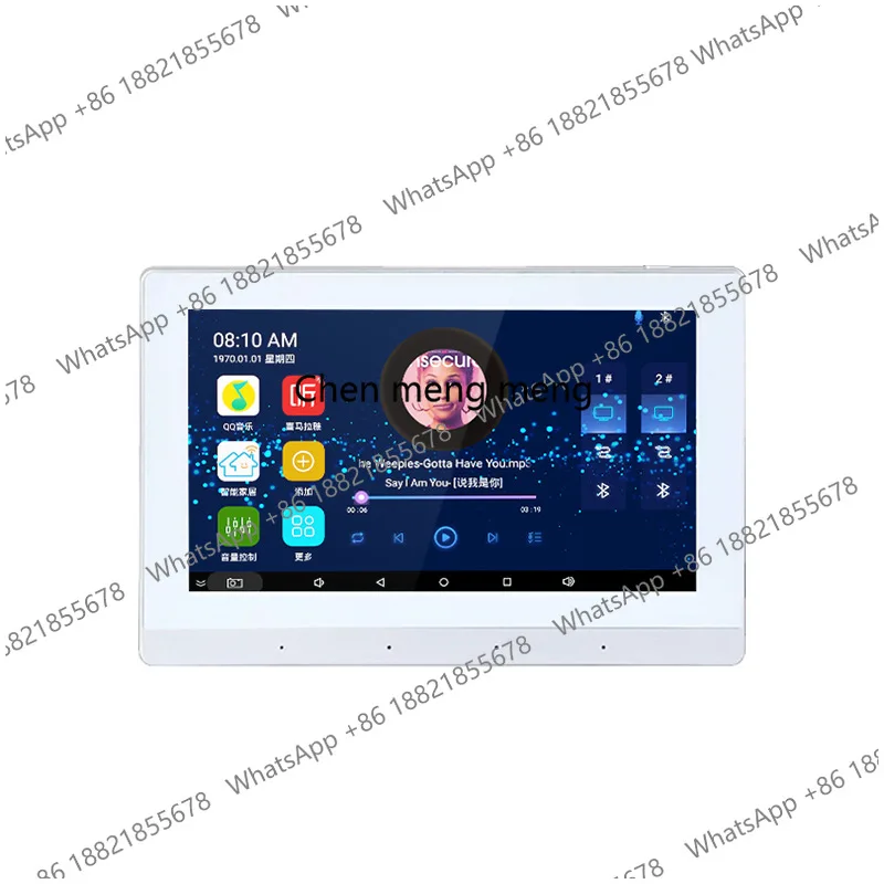 7 inch intelligent Android background music host player voice Bluetooth USB embedded home full screen controller