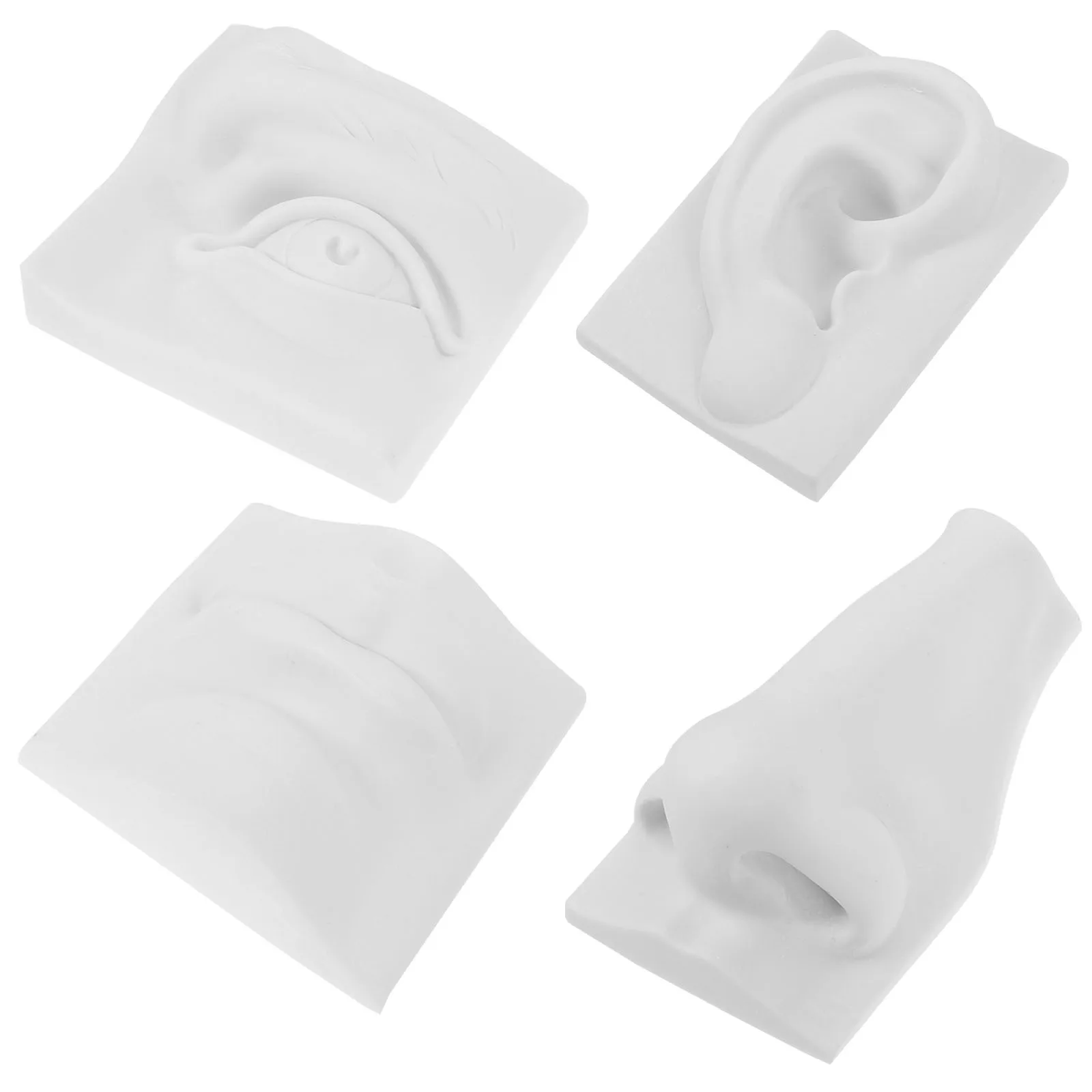 

1Set Gypsum Facial Features Sculpture Sketch Drawing Practice Tool for Art Schools Sketch Sculpture Drawing