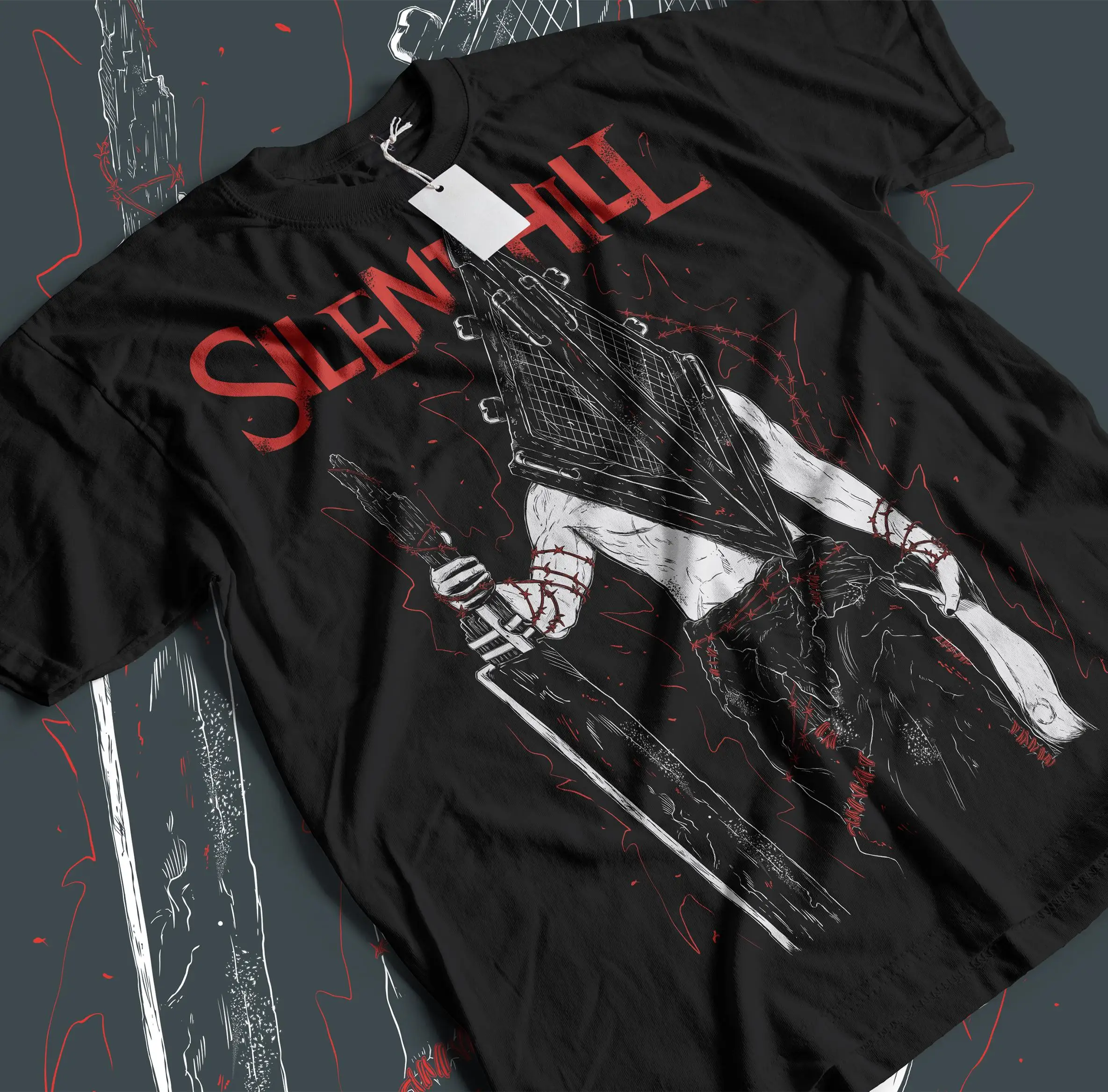 Triangle Head Silence Hill V2 Premium Unisex T-shirt