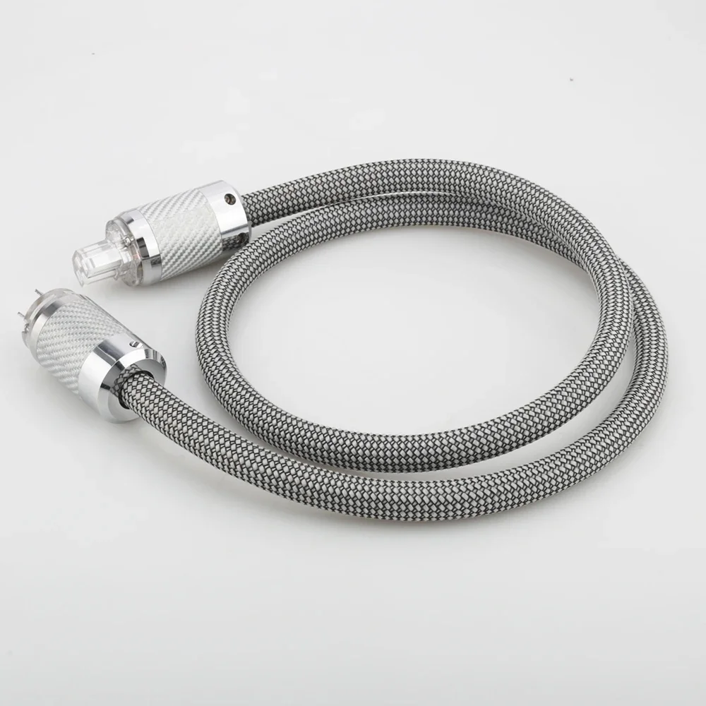 Audiocrast P101 Cavo di alimentazione HiFi OFC, cavo di alimentazione maschio-femmina, spina americana per subwoofer, amplificatore, DV/AV 10AWG