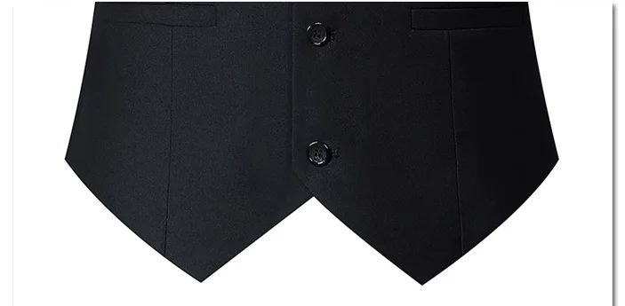 M-7XL Frühling/Sommer Herren Anzugweste Ärmellose Weste mit Verstellbarer Taille Einreihig Einfarbig Business-Anzugweste Hochzeit – Detail 9
