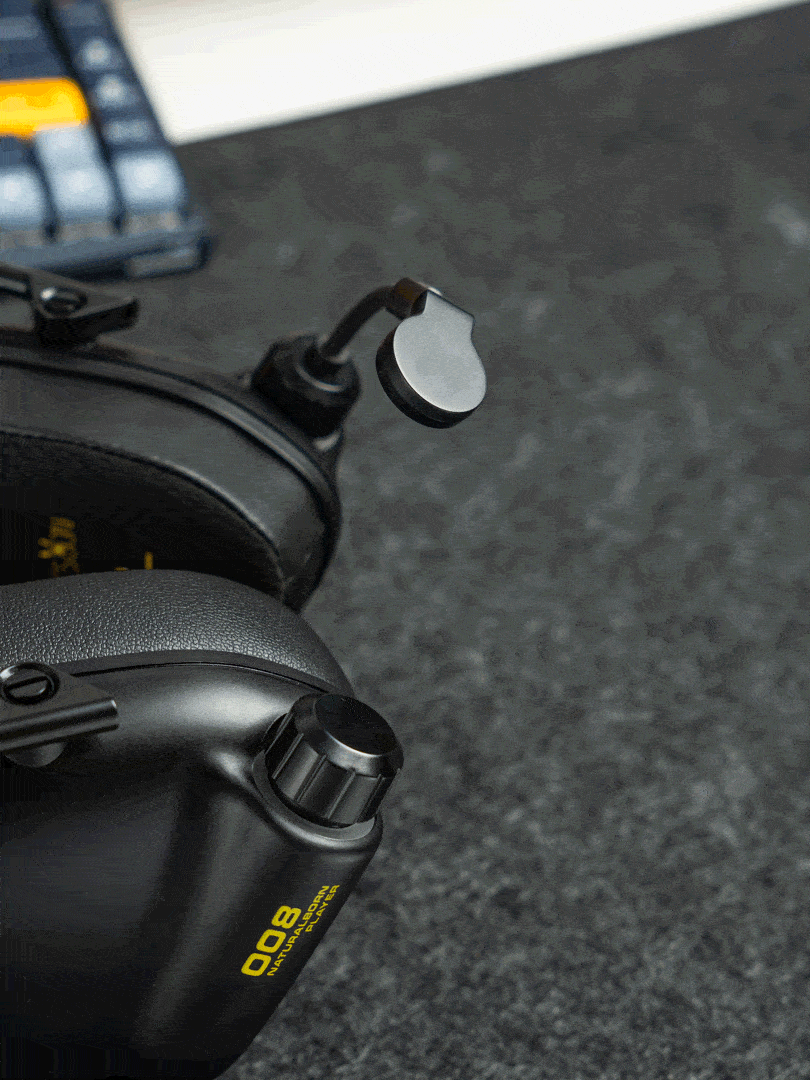 New James Donkey 008 Tactical Master Pilot Headphone Black 7.1