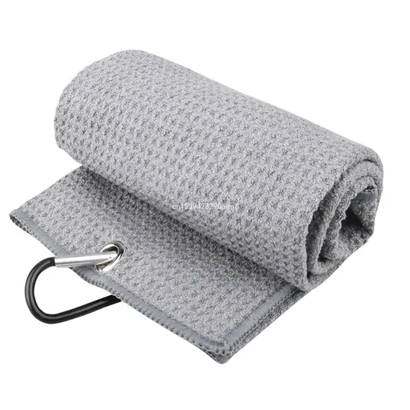 Golfs Towels Microfiber Golfs Towels Absorbent Golfs Towel with Carabiner Clip for Golfs Bag Fitness Sport Outdoor Yoga