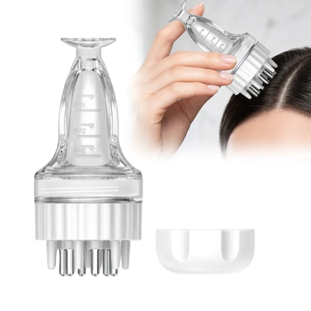Precise Scale Hair Growth Serum Oil Apply Liquid Guiding Massager Multi-Function Massager Scalp Treatment Comb