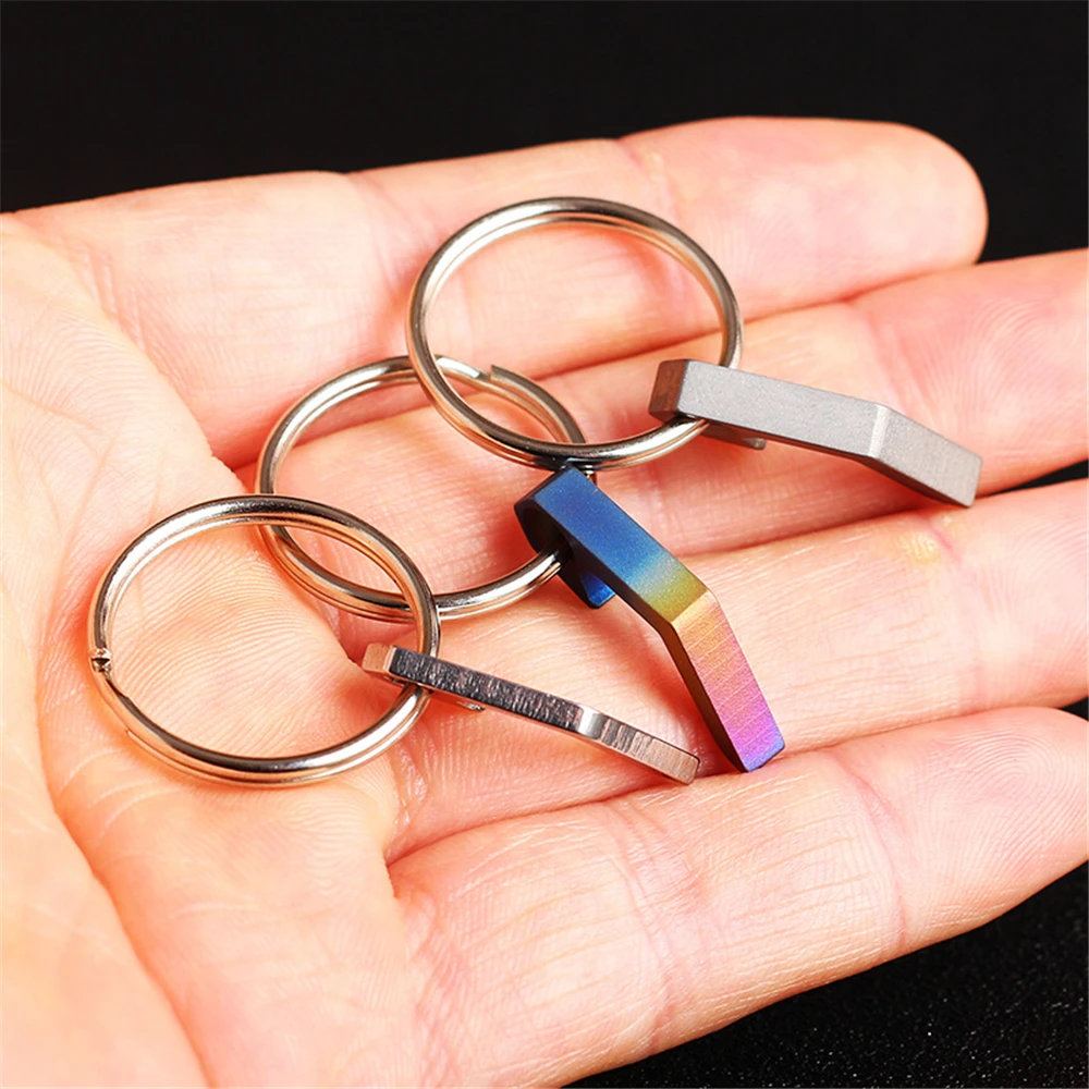 Titanium Steel Tool Kitchen Beer ttle Opener Keychain Beer Bottle Cap Mini