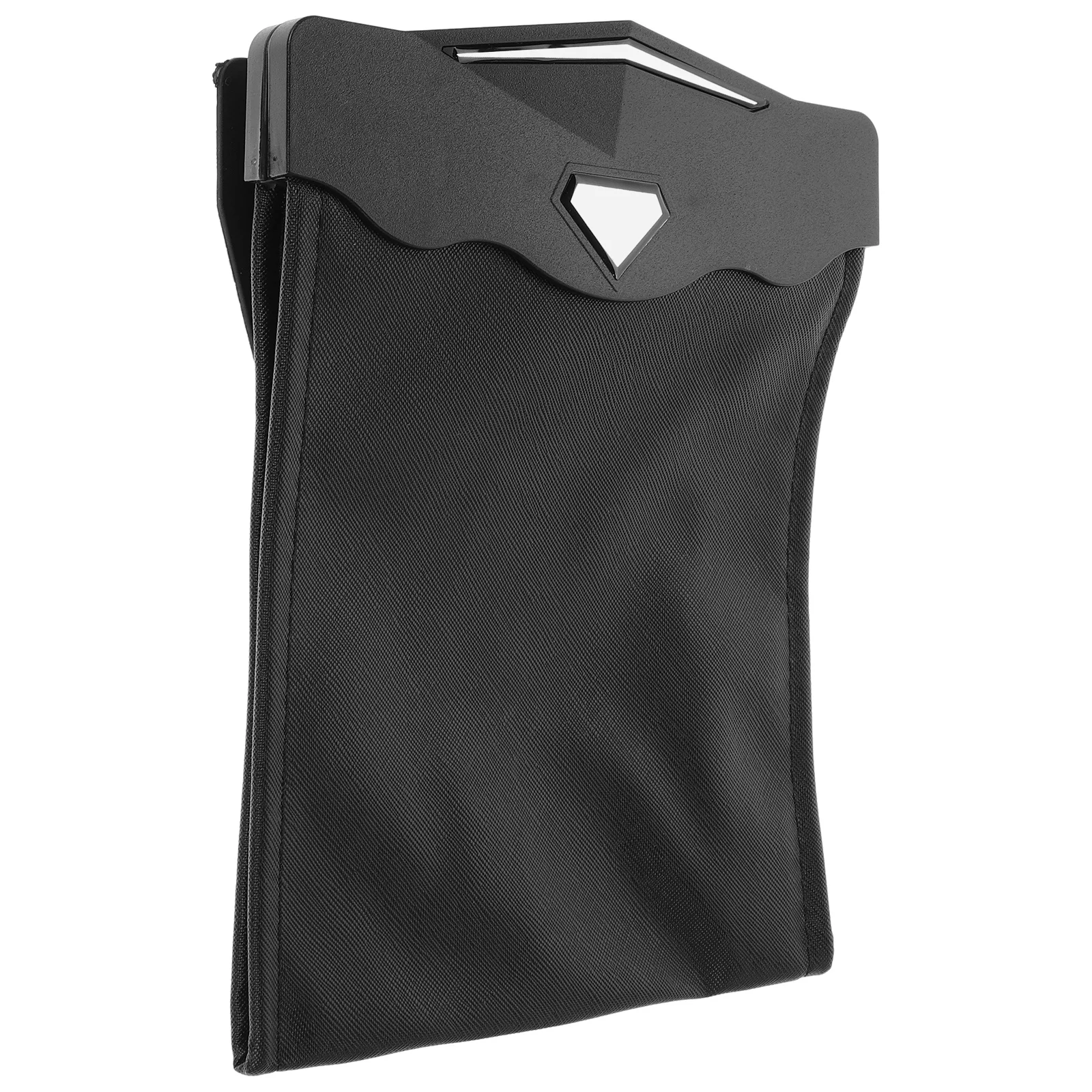 

Car Led Light Trash Bag Black Waterproof Pu Hanging Organizer For Automotive Garbage Storage Vehicle Interior Bin