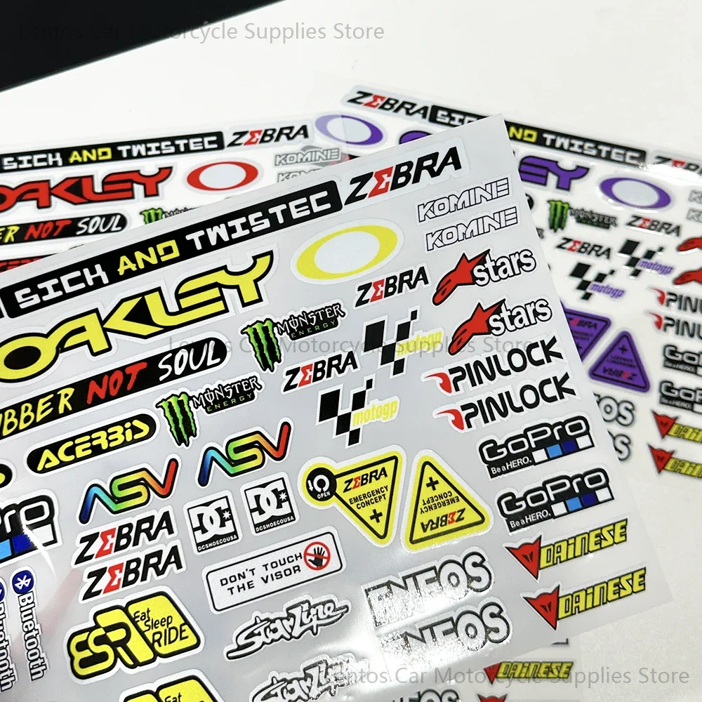 Motorcycle Stickers Helmets Body Fuel Tank Stickers GoPro Car Stickers Reflective Waterproof Sunscreen Brand Stickers for Honda