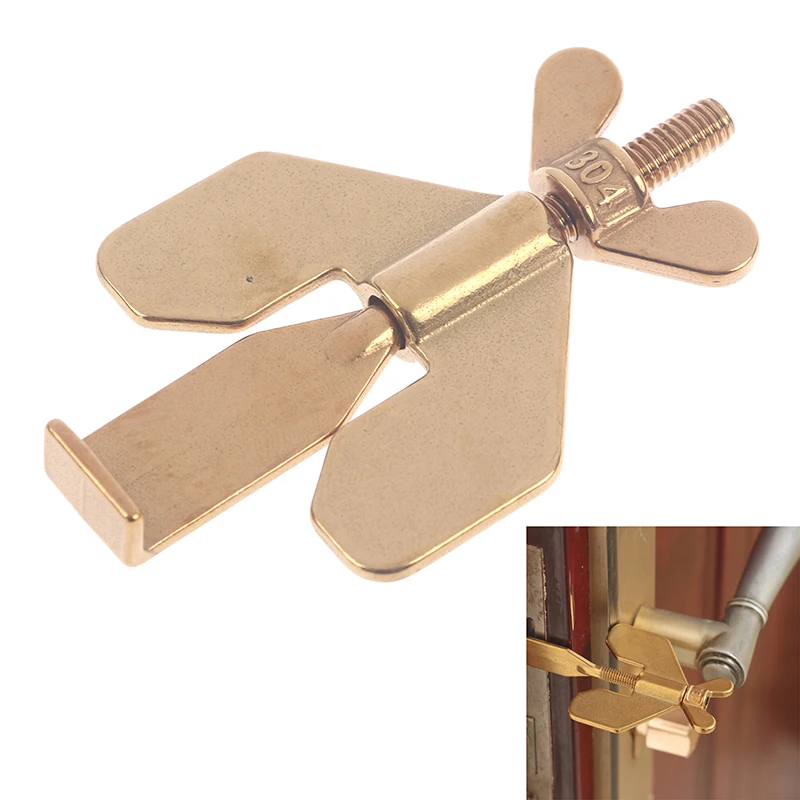 

Portable Door LockLoaded Hinge Security Spring Bolt Barrel Latch Hardware for Travel Door Security Door Locks