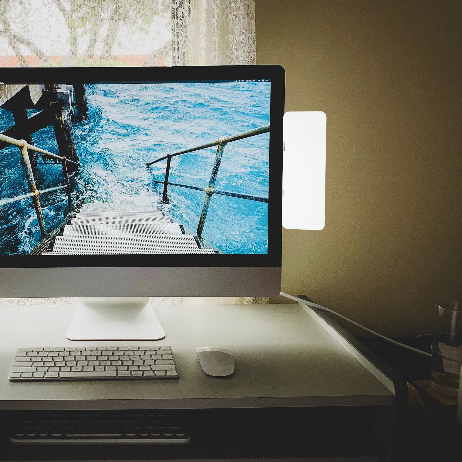 

Computer Holder 3 Colors Whiteboard Pens Eraser Transparent Side Panel Desktop Memo Board Home Office