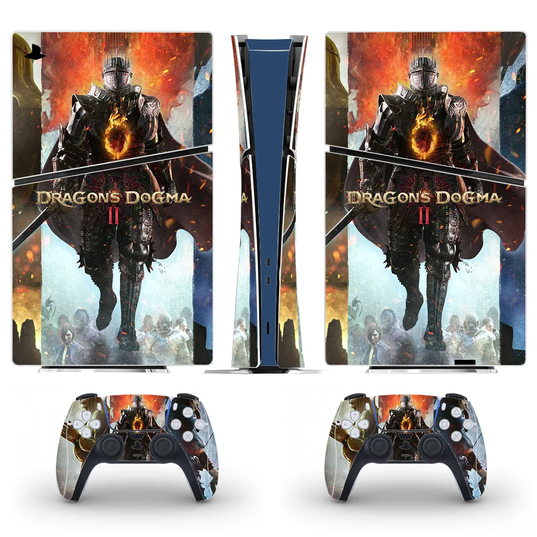 Dragon's Dogma PS5 Slim Digital Skin Sticker Protector Decal Cover for Console Controller PS5 Slim Sticker Vinyl