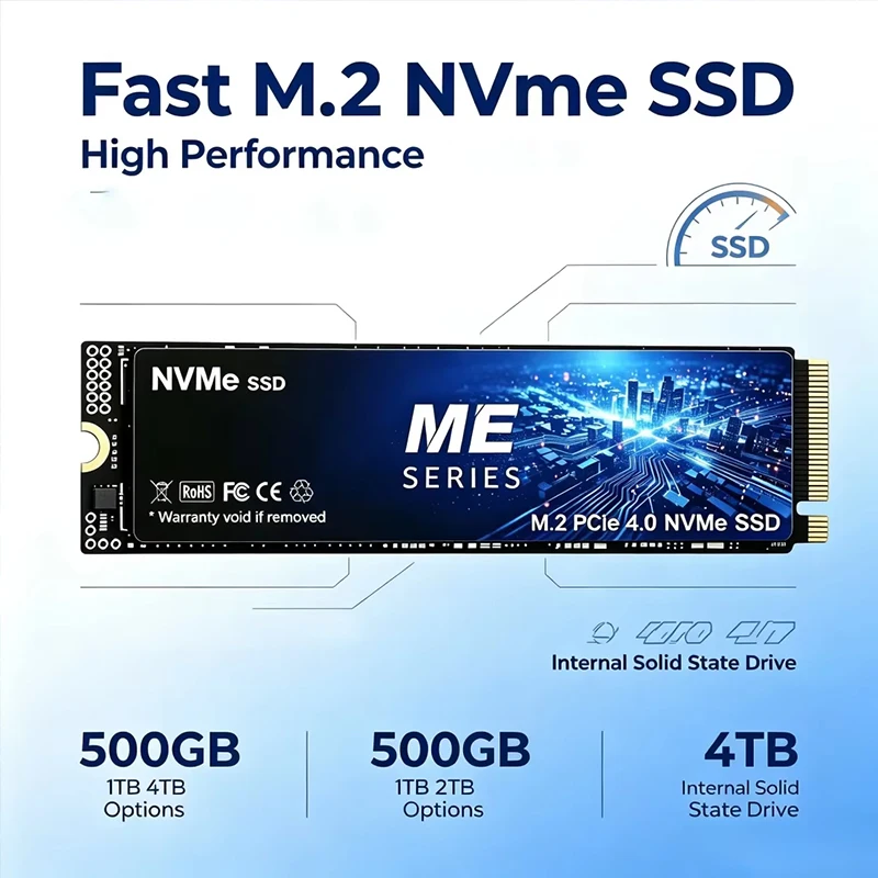 New ME SSD M2 PCIe4.0 NVMe SSD 500G 1TB 2TB PCIe3.0 500g 4tb Hard Drive Hard Drives HDD Disk HD for Laptop Desktop PS4 PS5