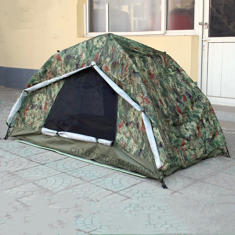 New Single Person Automatic Tent, Outdoor Double-layer Explosion-proof Rain Speed Opening Tent, Outdoor Camping Equipment