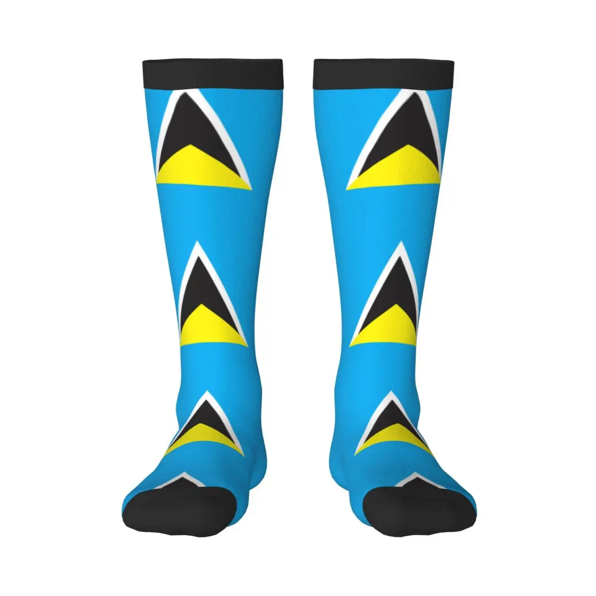 

Knee Long Stocking Flag Map Of Saint Lucia Adult Socks Stockings