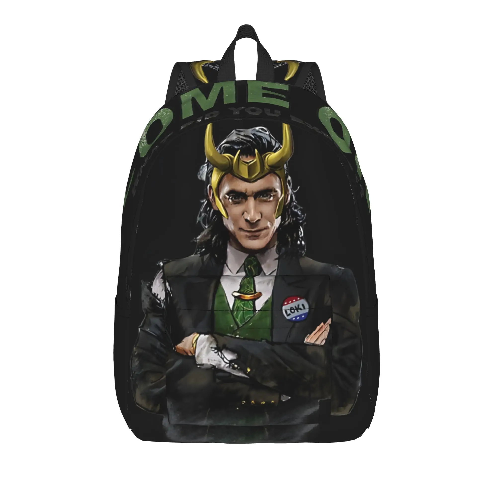 Temporada de regreso a clases Loki Presidente Loki ¡Vamos, ¿qué esperabas? Mochila Marvel Mochila Kawaii para mujer