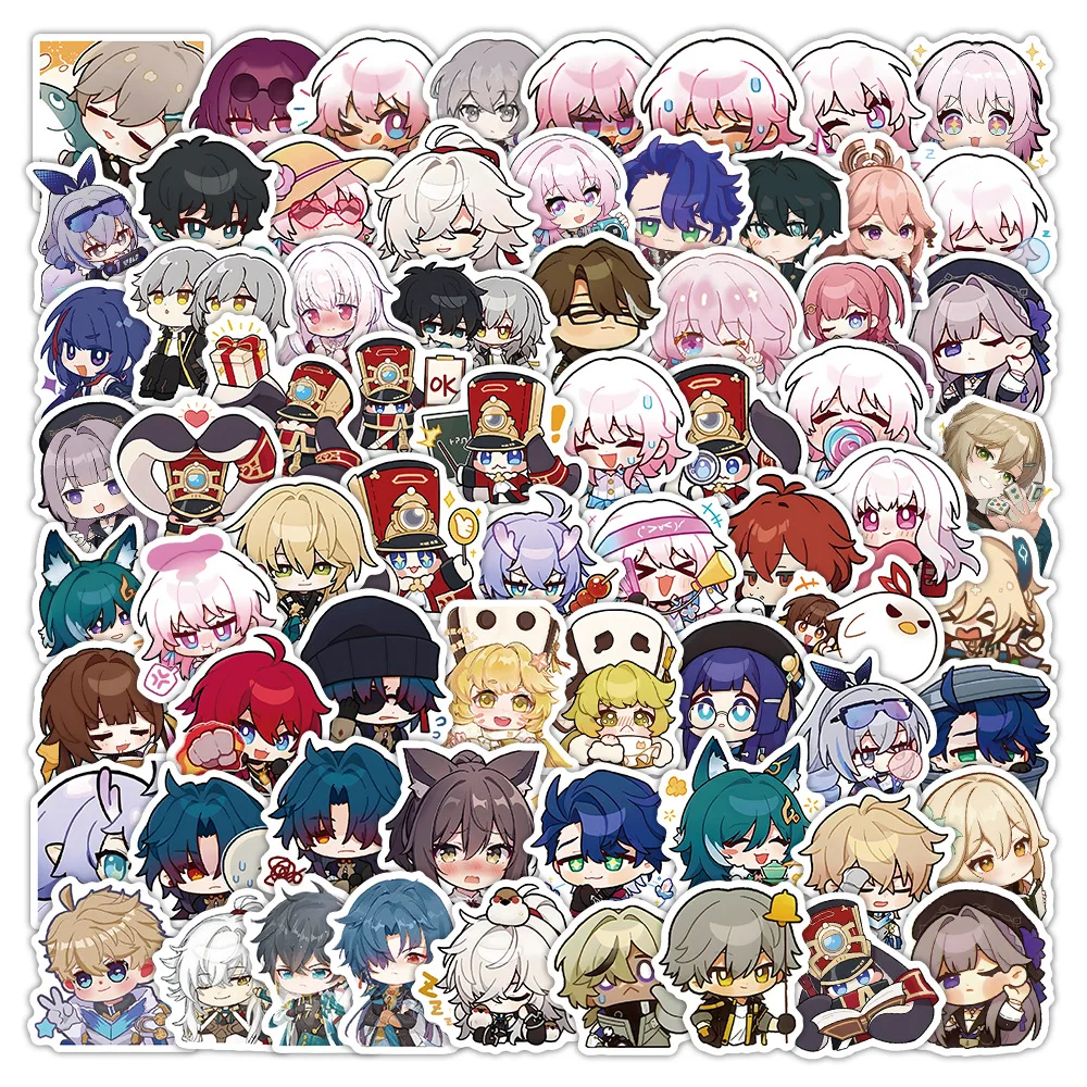 

100PCS Hot Game Honkai: Star Rail Stickers Q-version Graffiti DIY Guitar Refrigerator Phone Laptop Suitcase Water Cup Skateboard