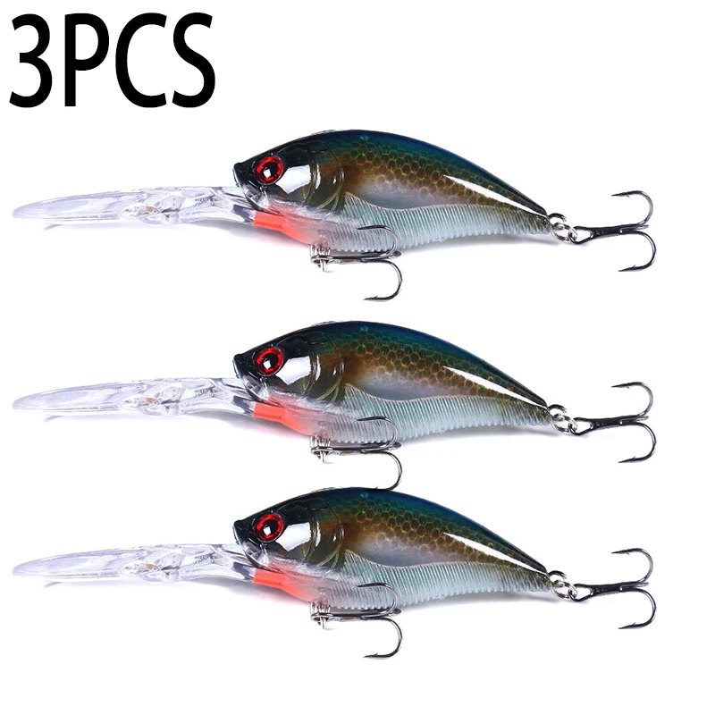 Hengjia 12,5cm 20,5g Crankbait Köder Angelköder Hecht Karpfen Angeln Künstlicher Hartköder Wobbler Crankbait Angelzubehör