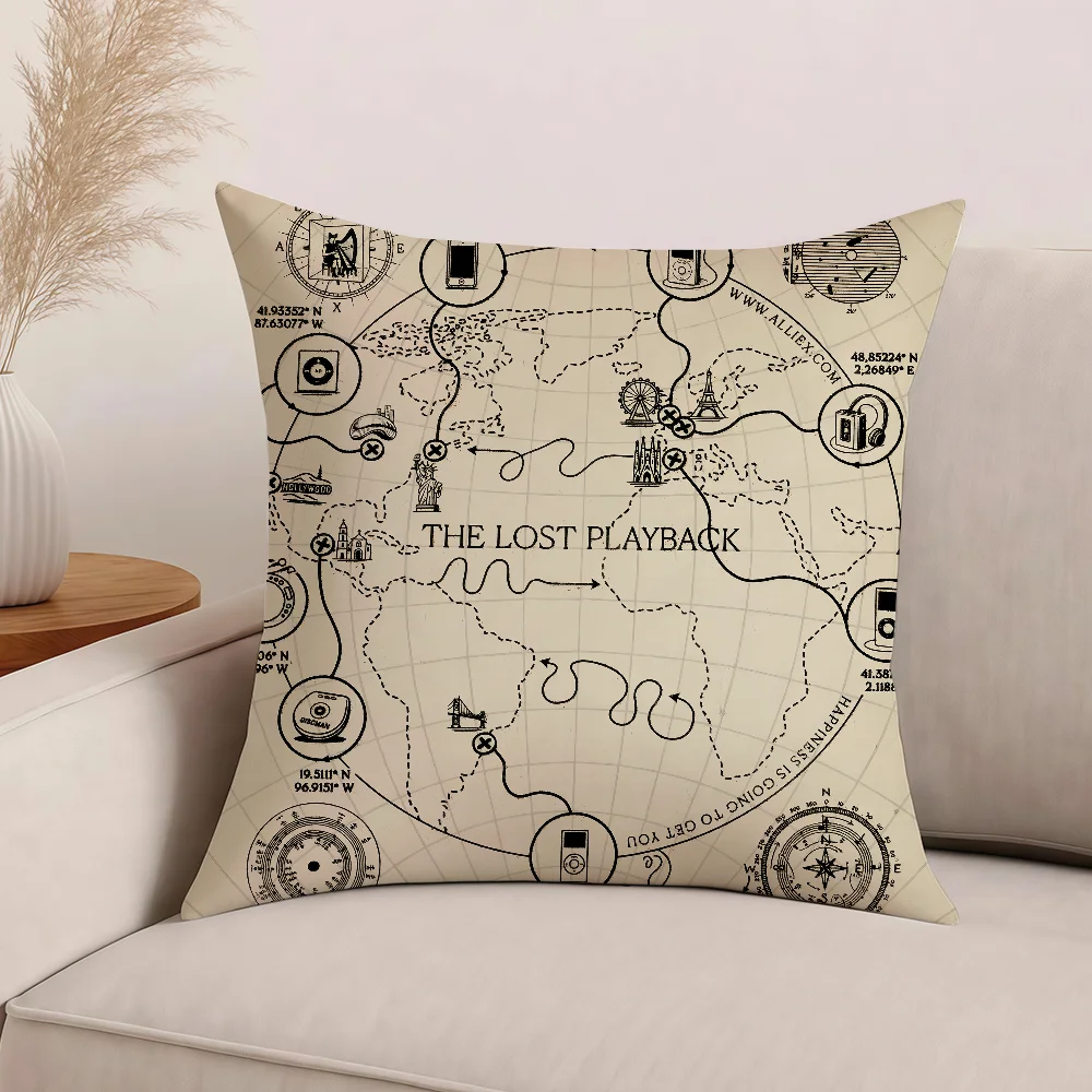 غطاء وسادة من Singer allie x Happiness ls Going to Get You، وسائد مكتبية مناسبة لغطاء الوسادة المزخرف لغرفة نوم السيارة