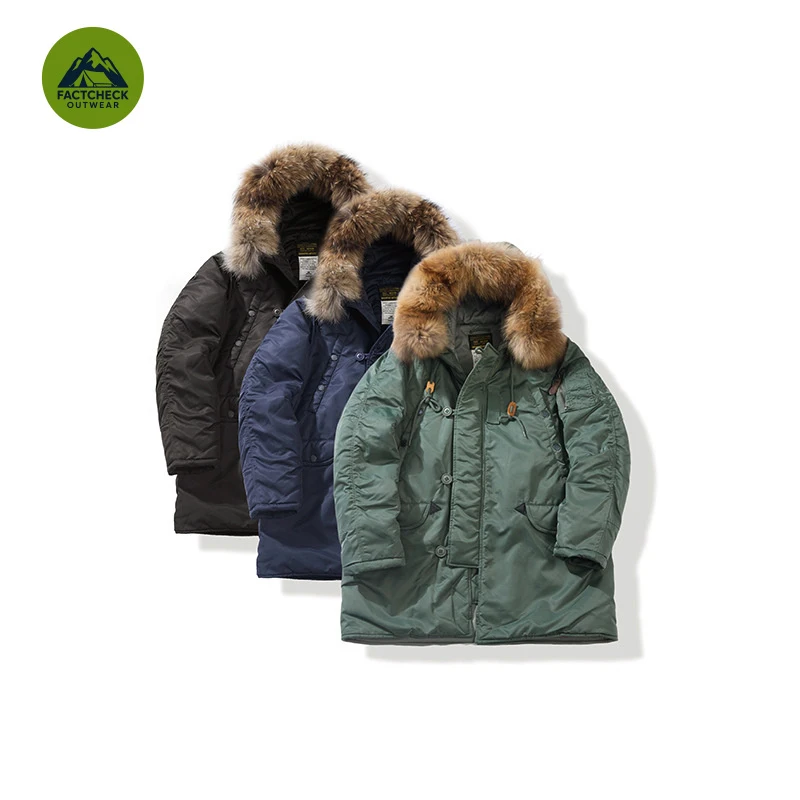 FACTCHECK EU US Size Luxury Quality Outdoor Wear Windproof Jacket Coat Thick Mid-Length Parka Coat Detachable Fur Collar