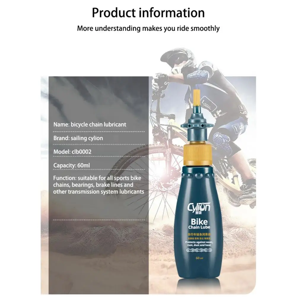 New Bicycle Chain Lubricant Rust-proof MTB Road Bike Lubricating Lubricant Chain Resistant Water Oil Tools Cycling Cleaning D7X9