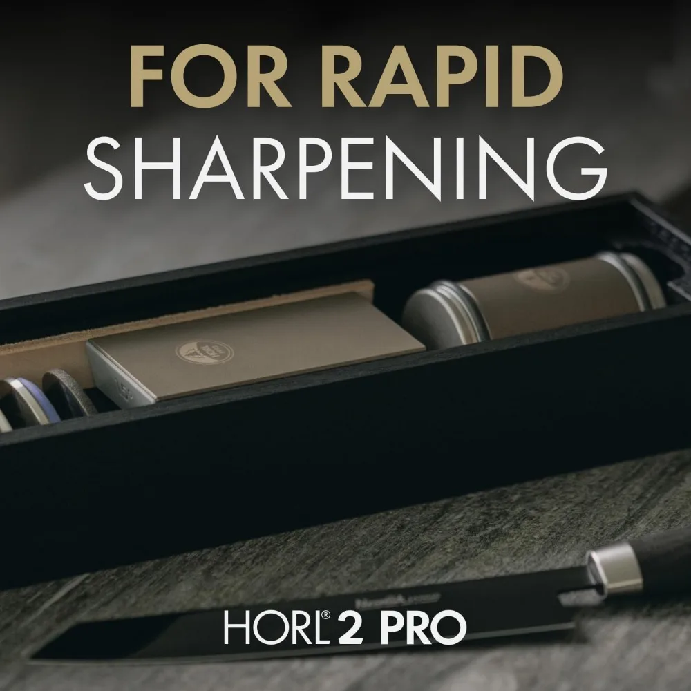 Knife Sharpener, for Straight Edge with Industry Diamonds for Steel of Any Hardness and Magnetic, Knife Sharpener