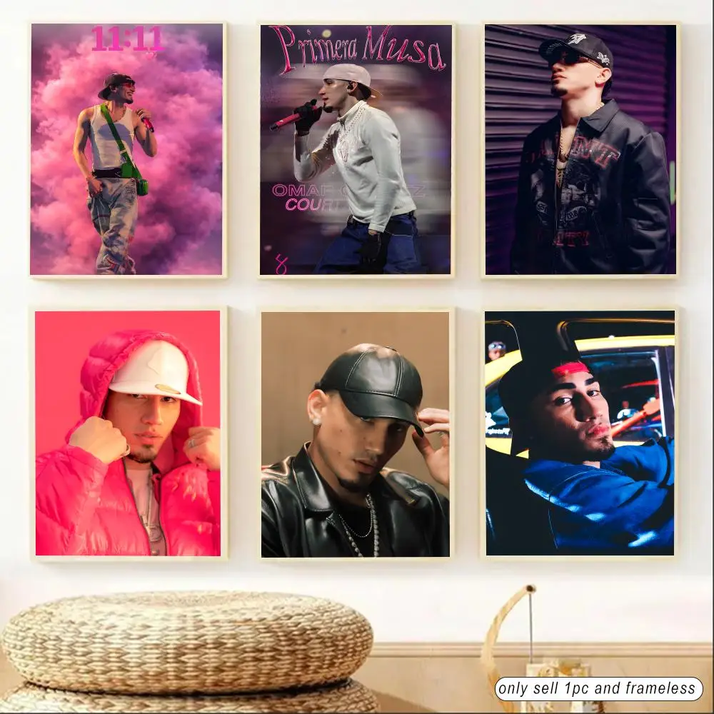 O-omar C-courtz Singer Rapper Poster Sticky Poster Home Office Wall Bedroom Living Room Kitchen Decoration Painting