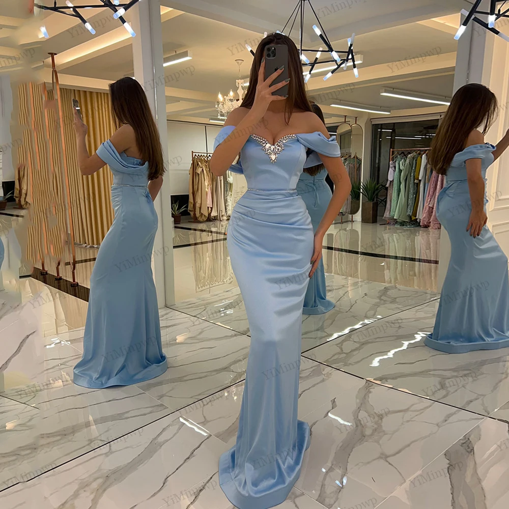 

YiMipwp Вечерние платья женские элегантные роскошные платья для выпускного вечера 2025 длинное вечернее платье с v-образным вырезом по индивидуальному заказу с рыбьим хвостом для свадебных женщин