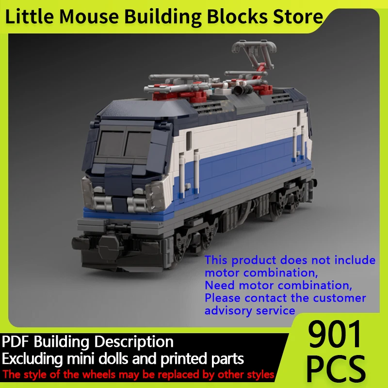 

City Car Model MOC Building Bricks ČD Vectron Electric Locomotive Modular Technology Gifts Holiday Assemble Children Toys Suit