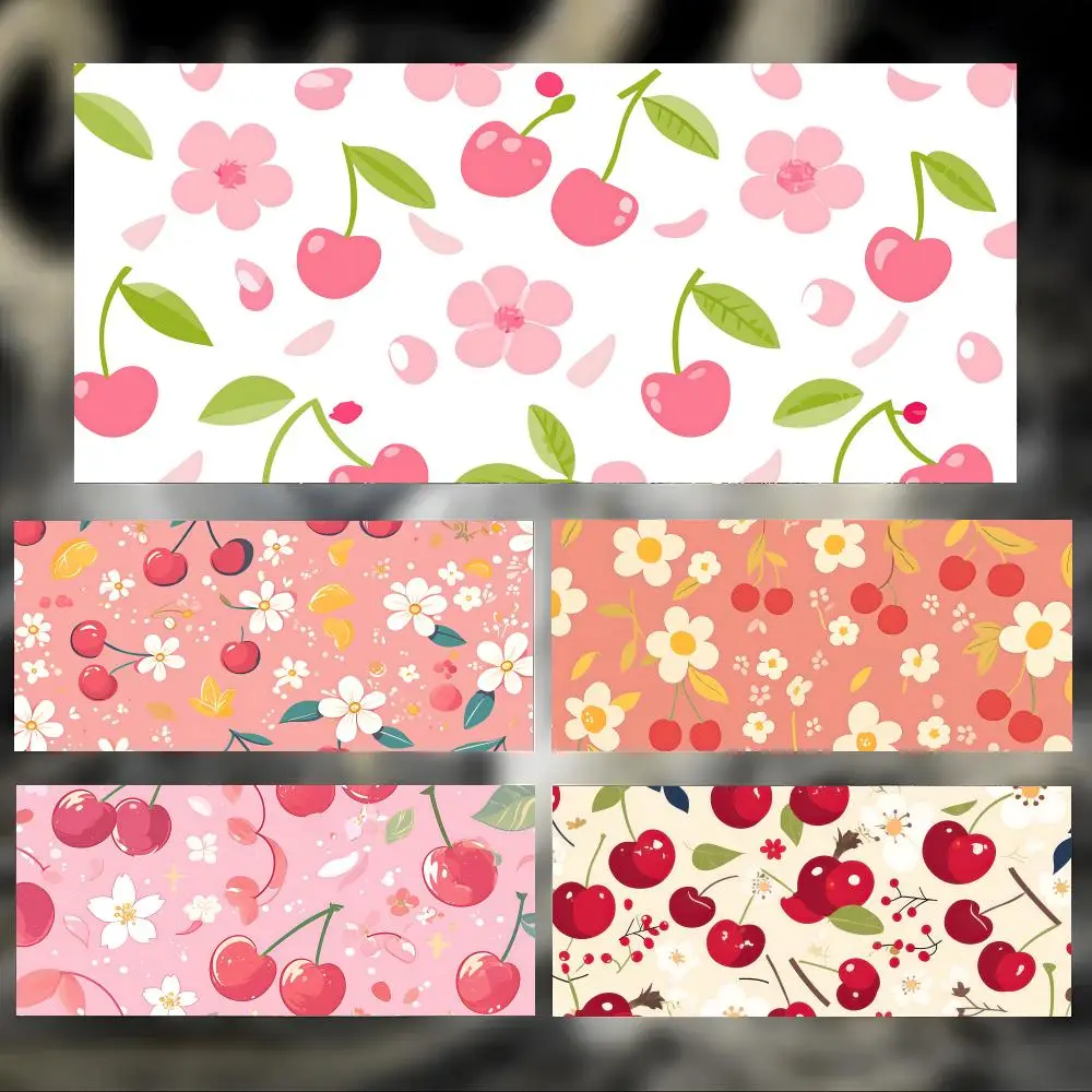 Sweet Lovely Art Cute Cherry Mouse Pad Large Thick Desk Pad Stitched Edges Gaming Mouse Mat for PC
