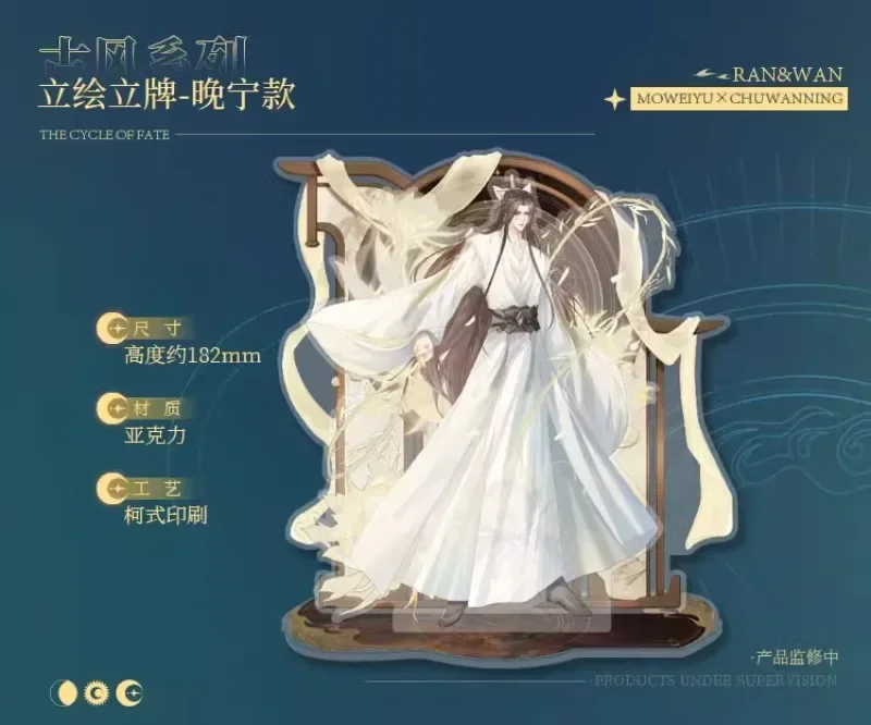 The Husky and His White Cat Shizun Chu Wanning Mo Ran Xue Meng Shi Mei Anime Acrylic Standing Plate Ornament Collection