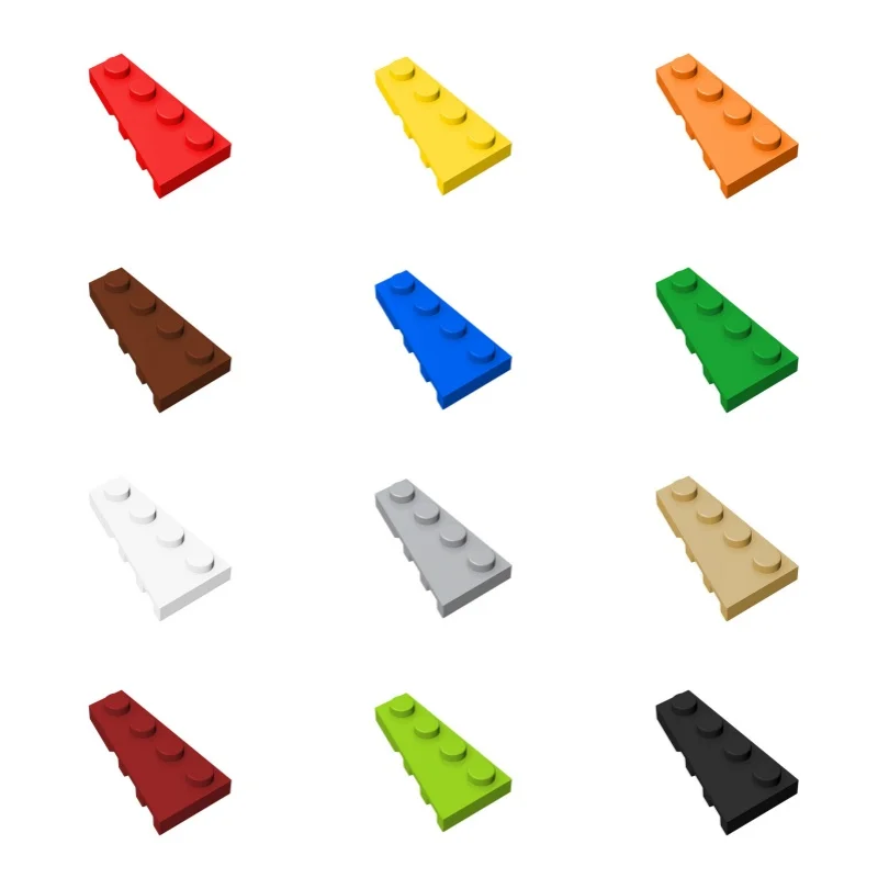 MOC 100PCS 41770 Wedge Plate 4x2 Left Building Blocks Kit Board Bricks Particle Puzzle Idea DIY Toy Children Birthday Kid Gifts
