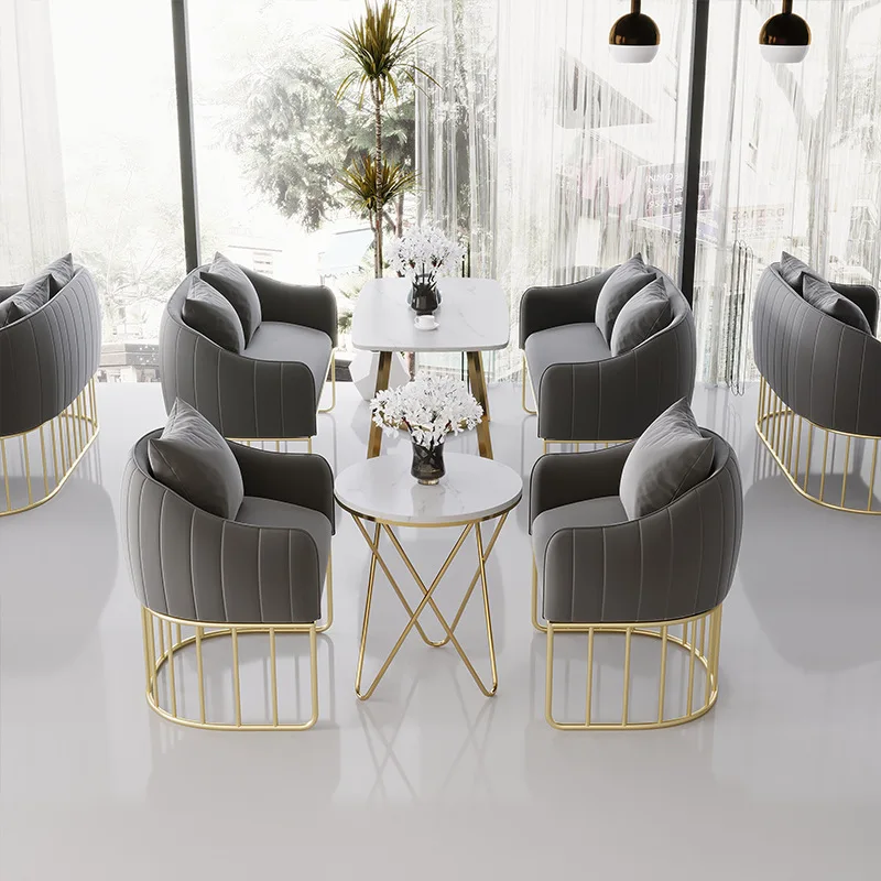

Restaurant booth sofa milk tea shop dessert coffee western restaurant simple casual negotiation dining shop