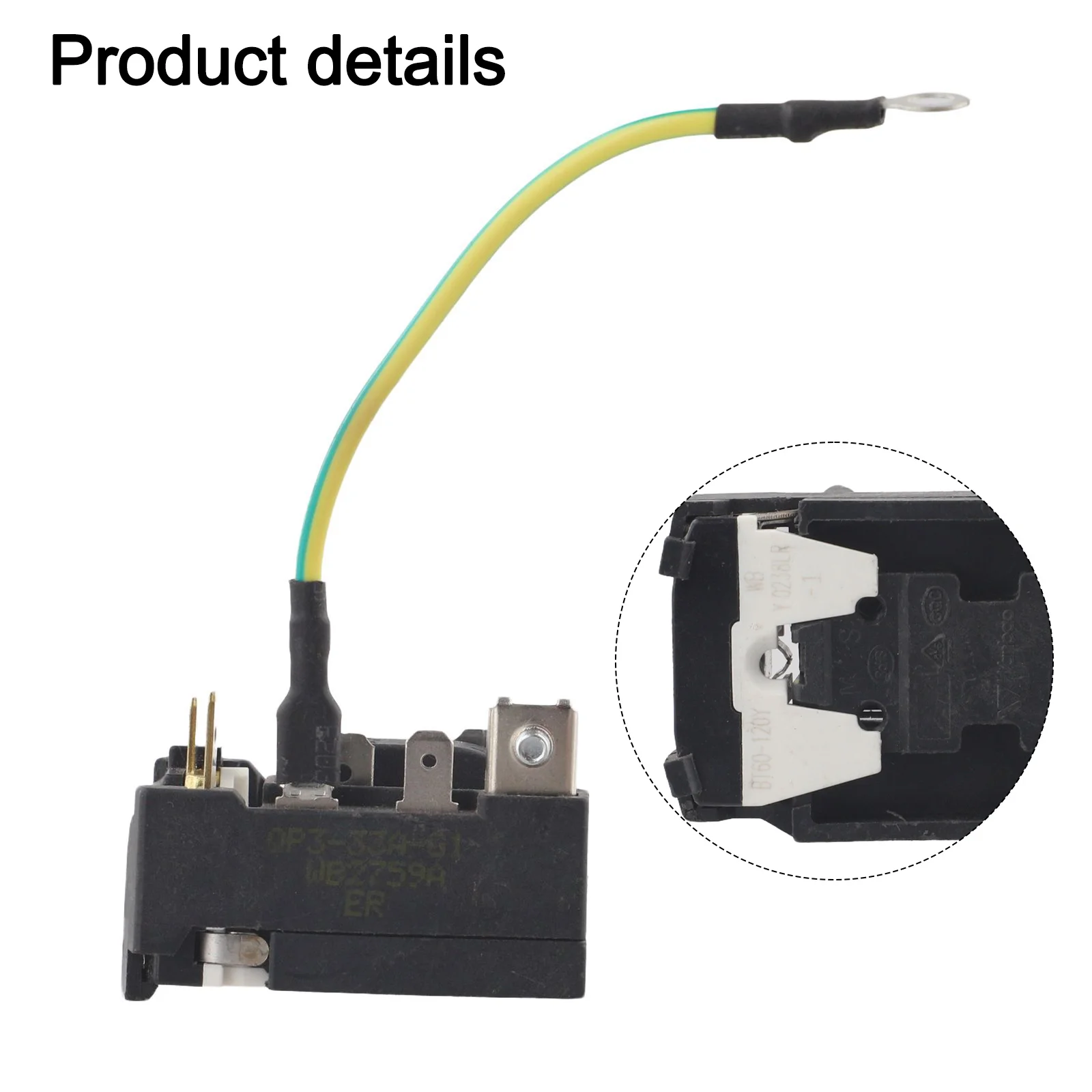 

1pc PTC Starter Relay QP3-15A-G1 Refrigerator Compressor PTC Starter Relay Overload Protection Relay Power Tools Spare Parts