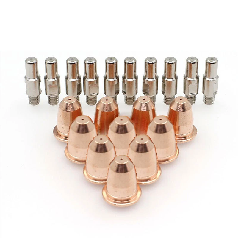 20Pcs S45 Consumables Kit Electrode 0.8mm Nozzle Tip For Plasma Cutter Torch Damom