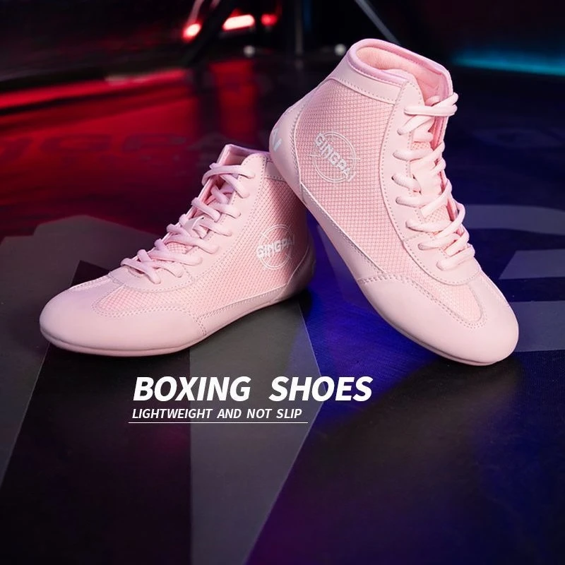 

2026 New Luxury Men Wrestling Sneakers Anti-Slip Gym Training Shoe Man Unisex Men Fighting Shoes Mid-Top Boxing Shoes for Men