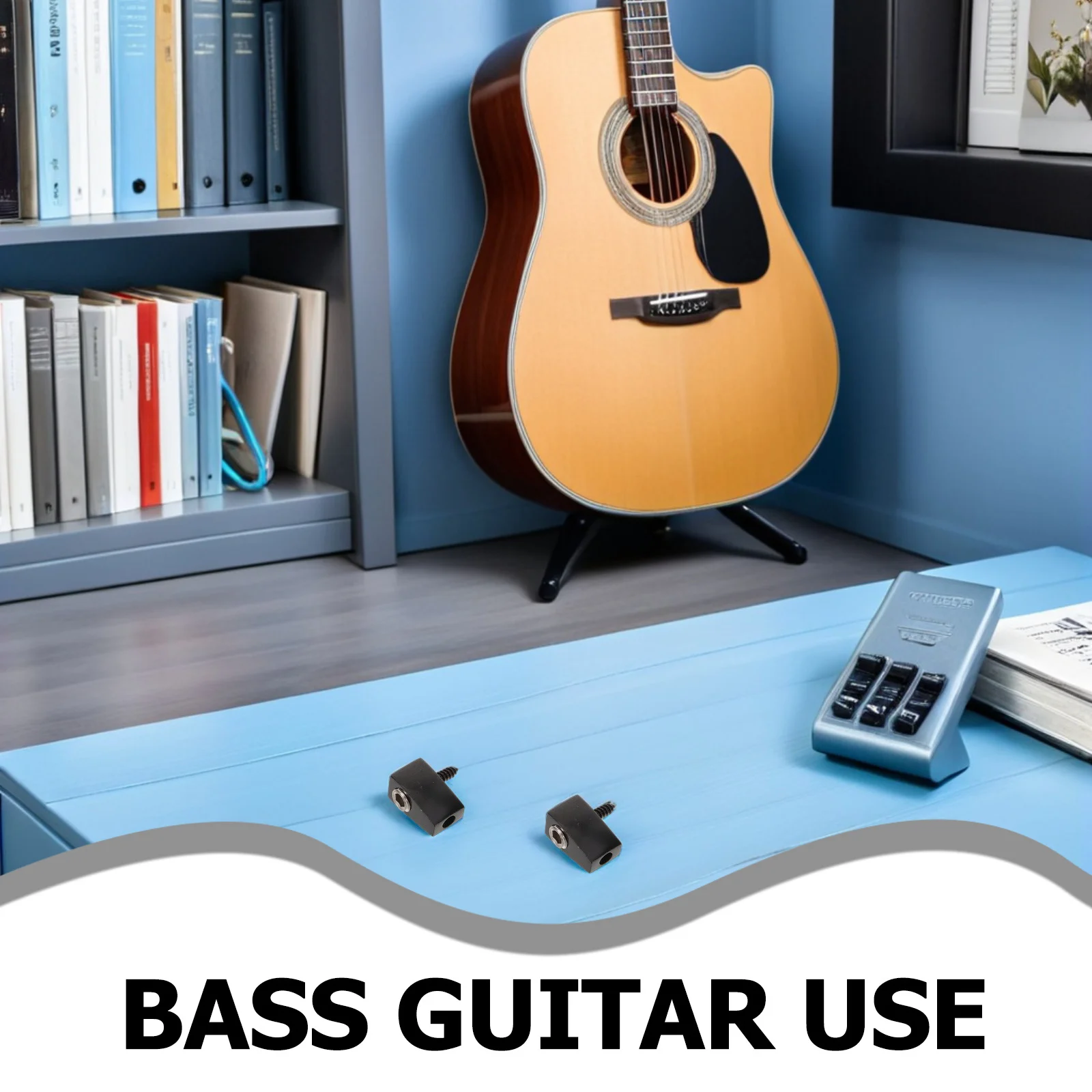 3Pcs Headless Guitar Locking Nut Electric Bass String Lock Metal Split Design Guitar Accessories Repair Replacement