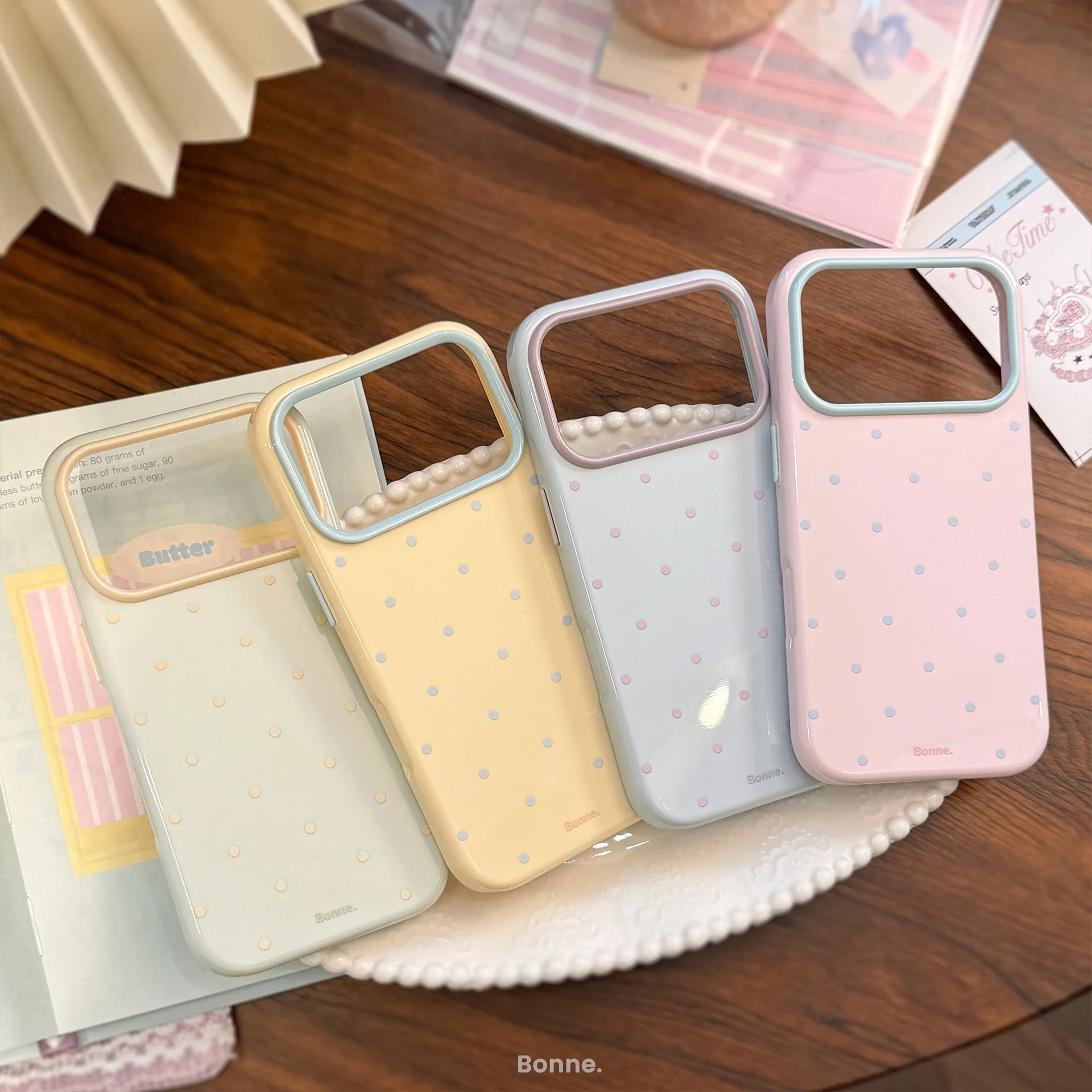 Phone Cases Polka Dot - INS Koreanische Polka Dots Candy Color