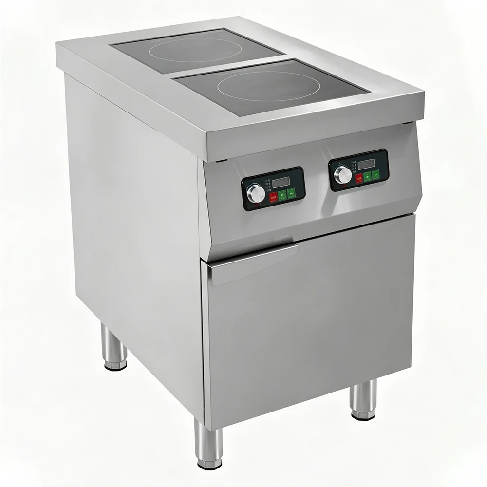 T*& Commercial Kitchen Induction Cooker Stainless Steel Double Head Casserole Stoven 3500-5000W 1 Year Warranty