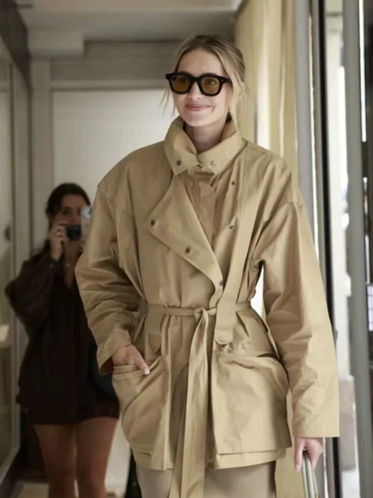Women'S Fashion Utility Jacket - Новинка сезона осень-зима 2026: хлопковая функциональная