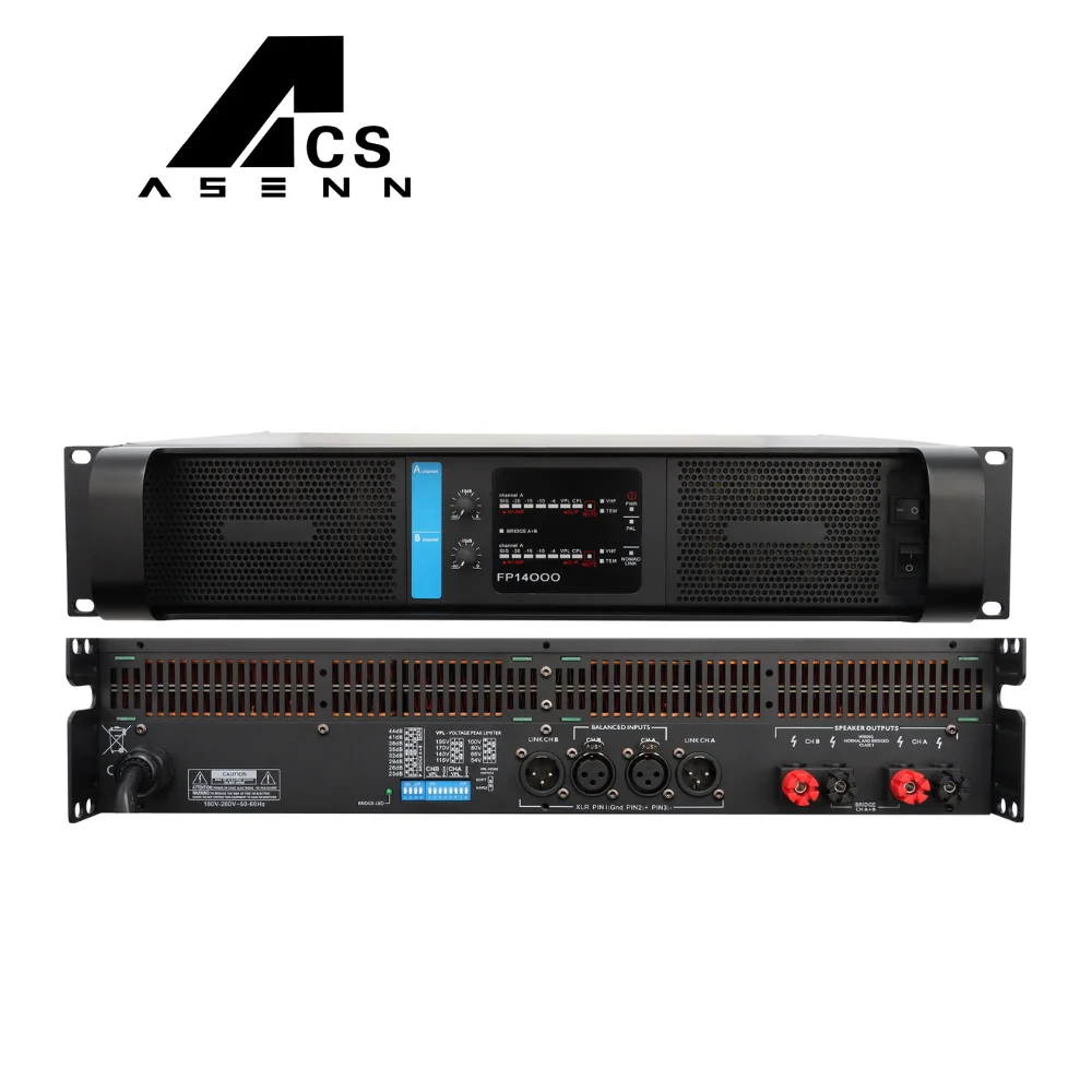 

ACS Hot sale FP14000q Professional 2 channel 2*2350W Class TD Power Amplifier For Entertainment Stage show