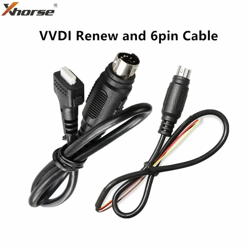 Xhorse VVDI Mini herramienta clave Cable de 6 pines y Cable de renovación remota para herramienta clave VVDI2 VVDI Max