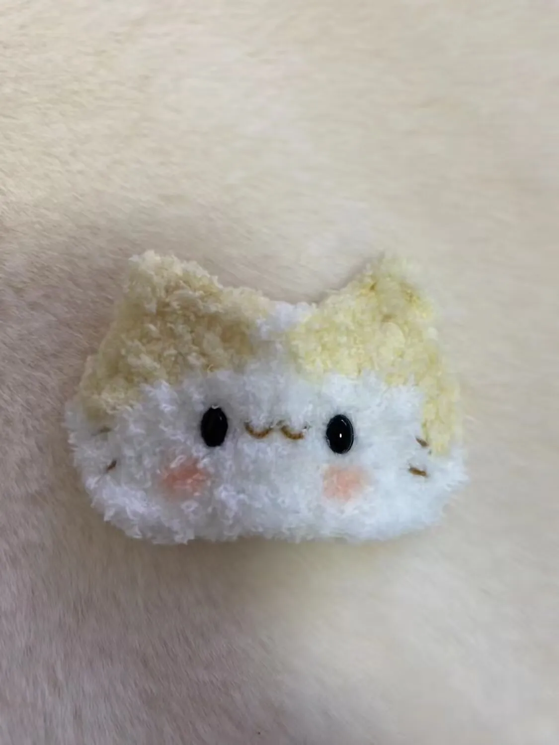 Masyumaro Fuwa Nyanko Cat Plush BB Hair Clip Barrette Pins Clips Hairclip Hairpin Cute Hair Accessories for Girls Women Headwear