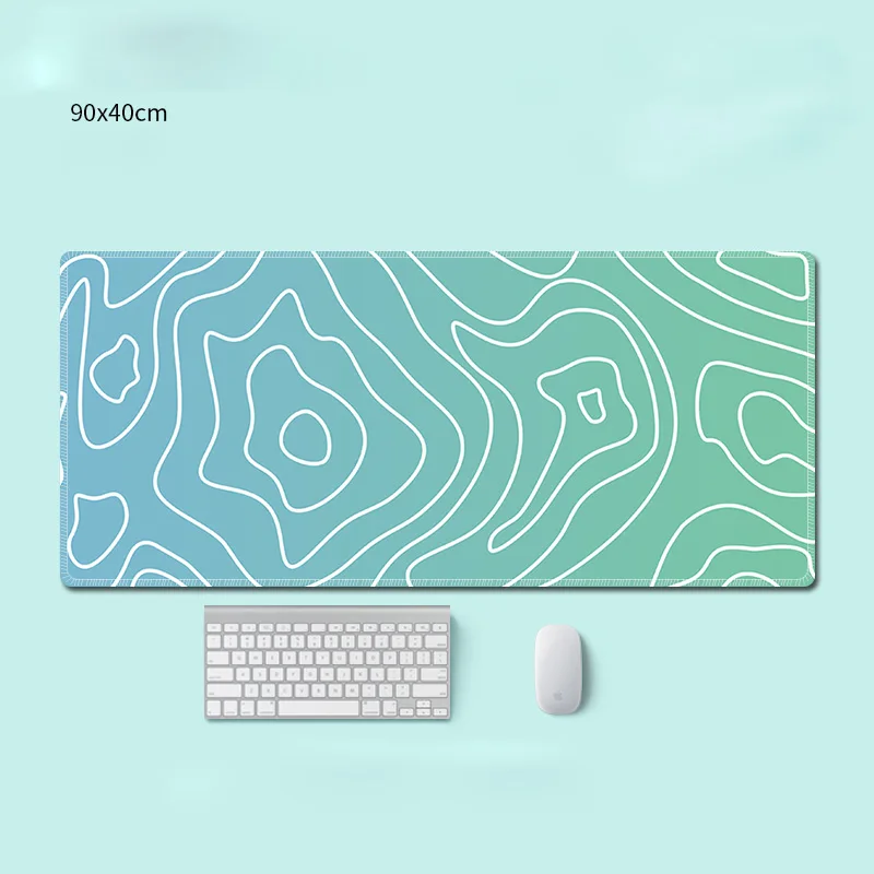 Pink Striped Texture Mouse Pads, Simple Style Desk Mats, Non-slip and Waterproof Gaming Mouse Pad, Office Decorative Mat XXL
