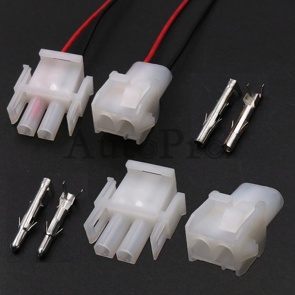 

1 Set 2 Hole 1-480699-0 1-480698-0 794815-1 350778-1 AC Assembly Electric Wire Plug With Terminal Car Plastic Housing Socket