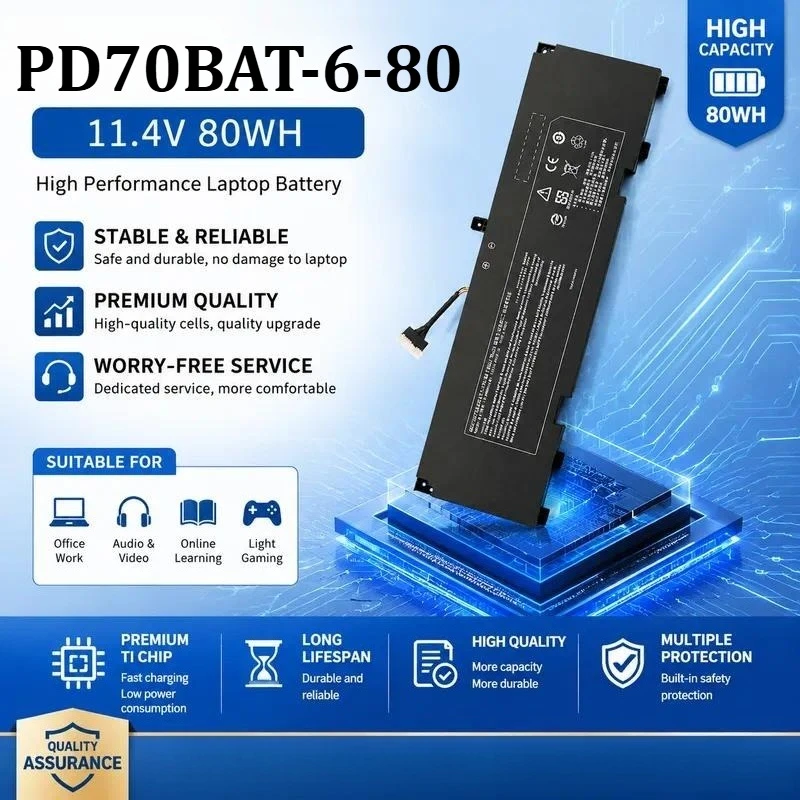 New Battery for Seven Rainbows X17 PRO Shenzhou G10-DA7NP CPD5S01 PD70BAT-6-80