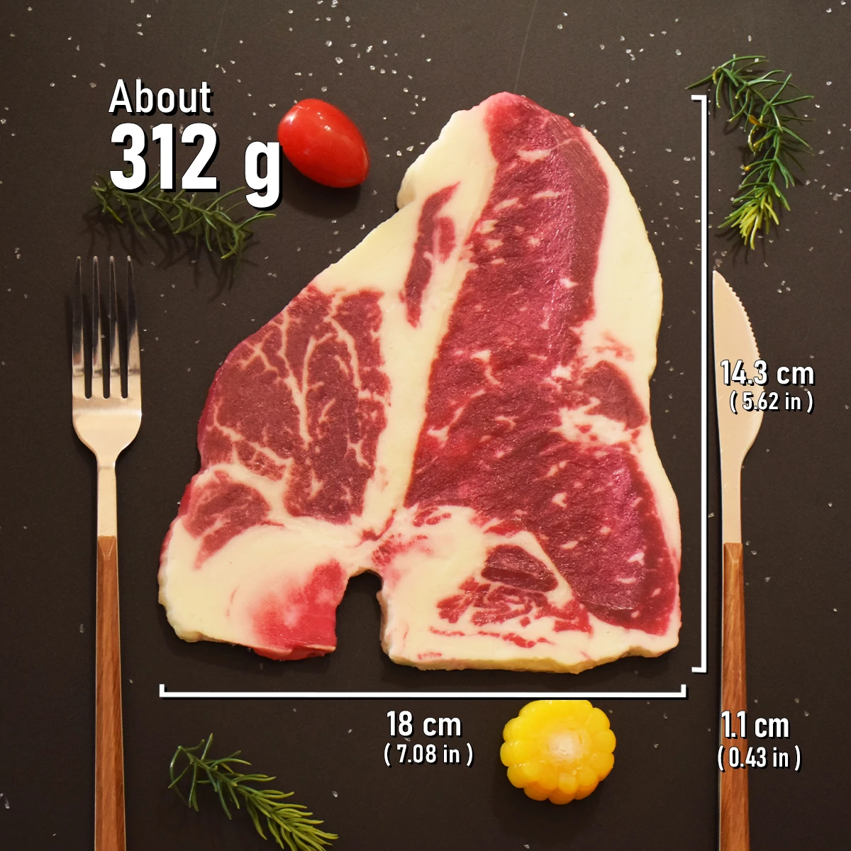 محاكاة شرائح لحم البقر محاكاة اللحوم وهمية المطبوخة نموذج الاصطناعي نابض بالحياة المطبخ البلاستيكية الدعامة ديكور #4